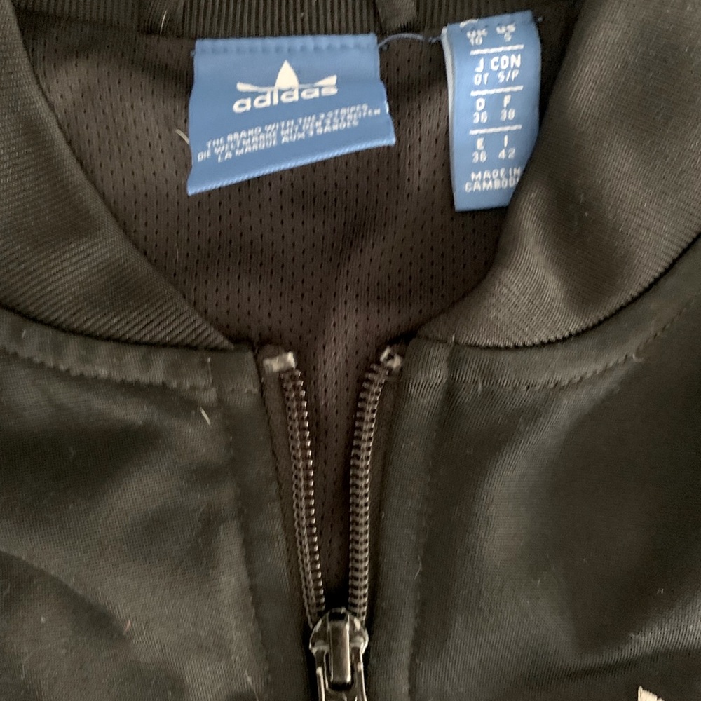 Adidas Black Zip Jacket youth size